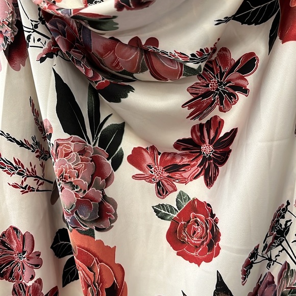 NWOT! Gorgeous silky asymmetrical dress. Has a draped scoop back. - Picture 11 of 11